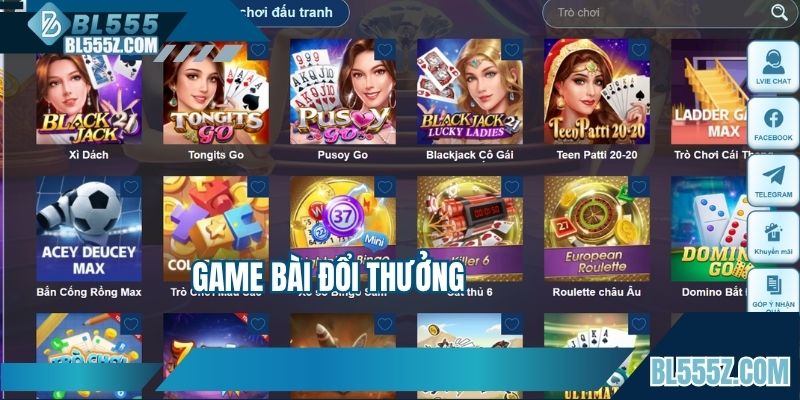 Game Bài Đổi Thưởng Truyền Thống Siêu Đỉnh Tại BL555
